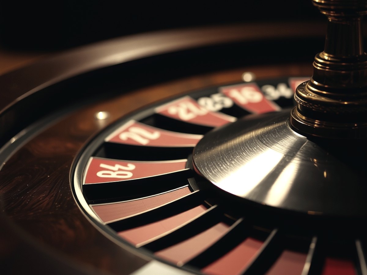 A roulette wheel