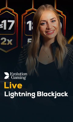 Lightning Blackjack by Evolution